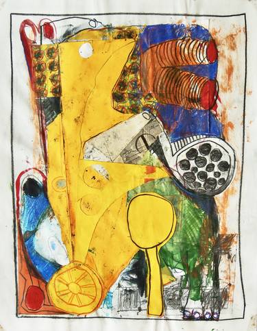 Print of Abstract Collage by Mikhail Gubin