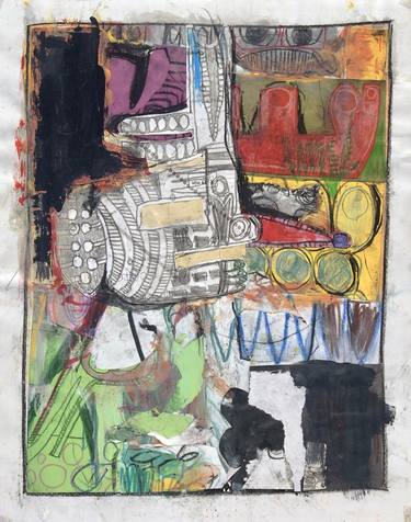 Print of Abstract Expressionism Abstract Collage by Mikhail Gubin
