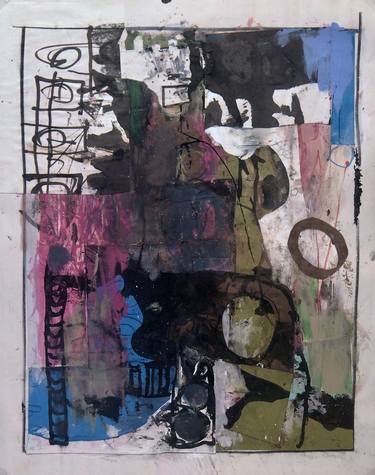 Original Abstract Collage by Mikhail Gubin