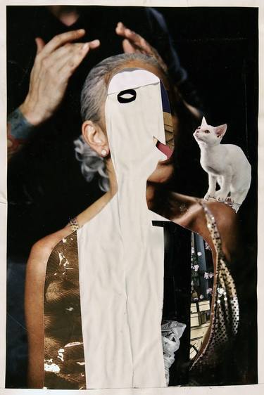 Original Dada Fantasy Collage by Mikhail Gubin