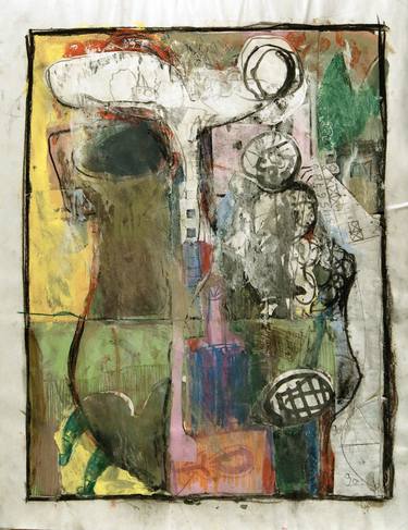 Original Abstract Expressionism Abstract Drawings by Mikhail Gubin