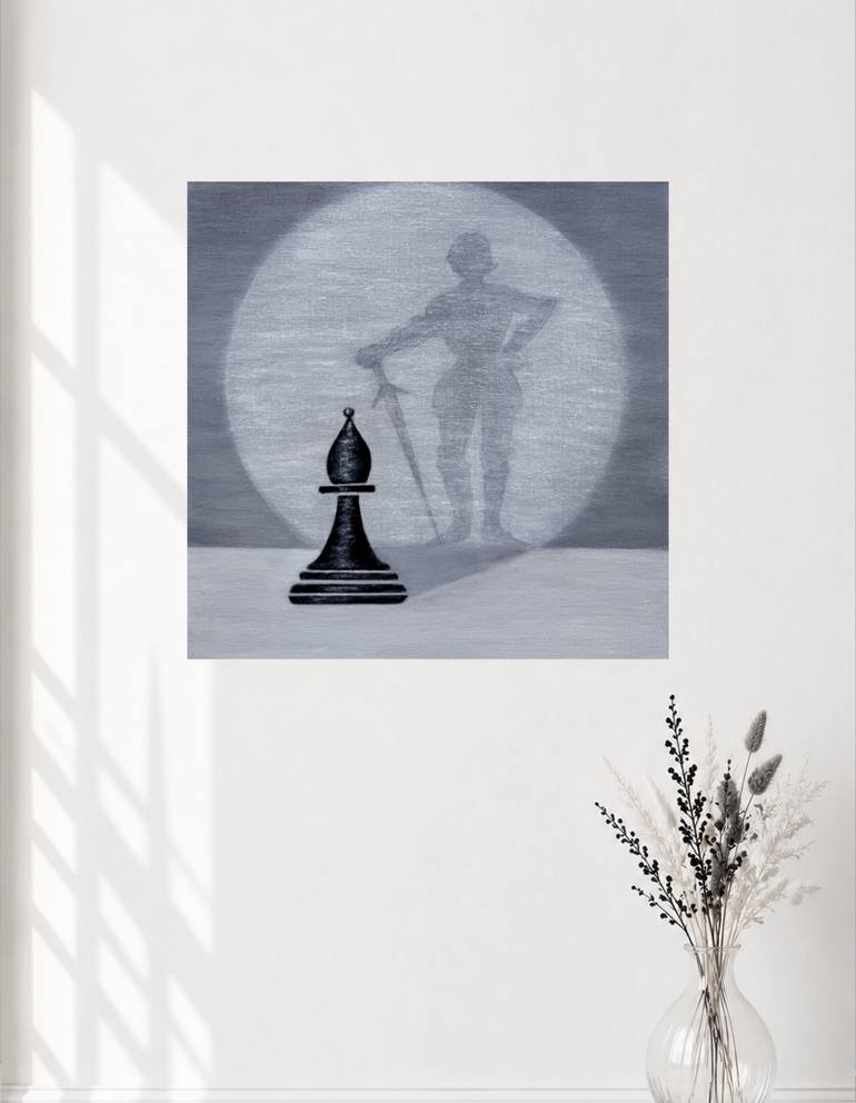 Original Minimalism Fantasy Painting by Svitlana Romanova