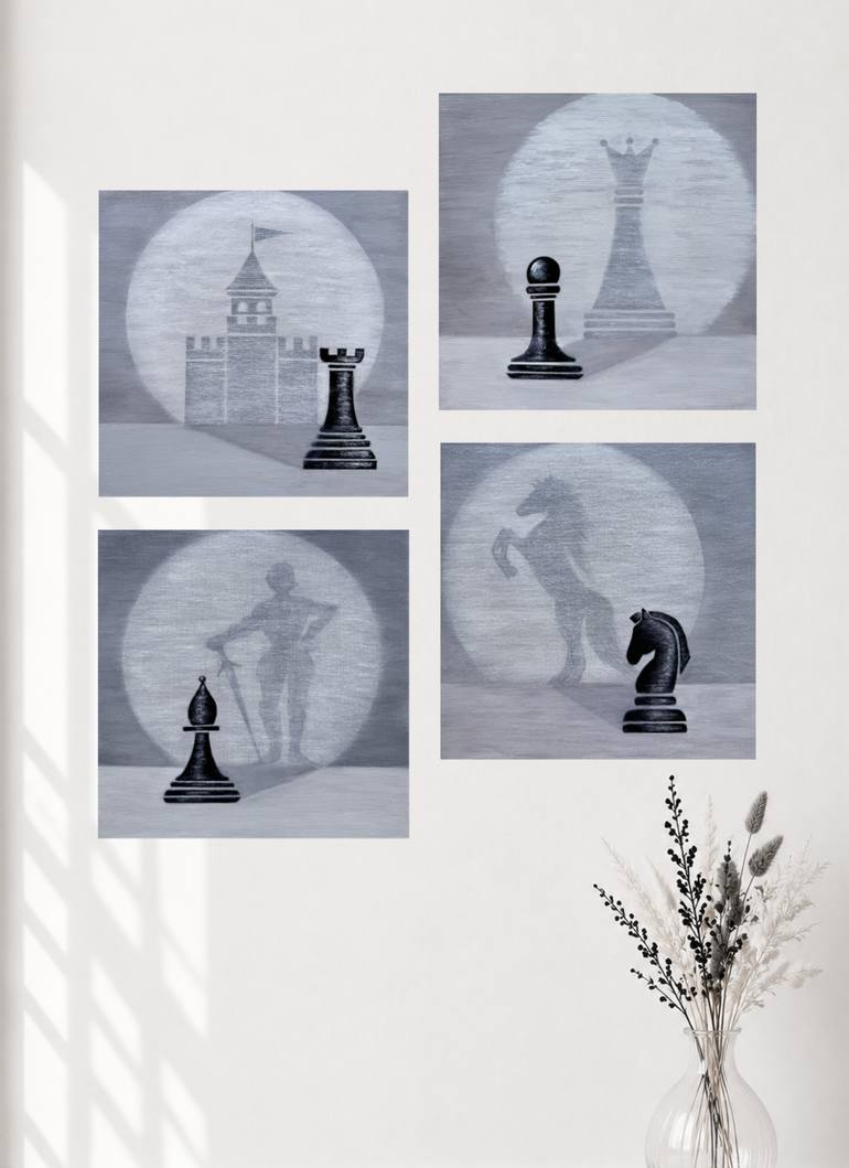 Original Minimalism Fantasy Painting by Svitlana Romanova