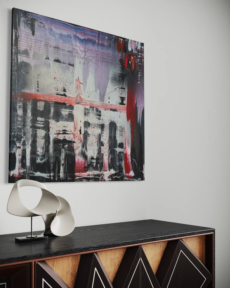 Original Abstract Expressionism Abstract Mixed Media by Masha Galicky