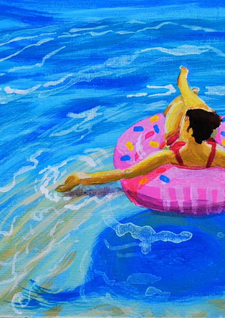 Original Contemporary Beach Painting by Raquel Folgarona Arias