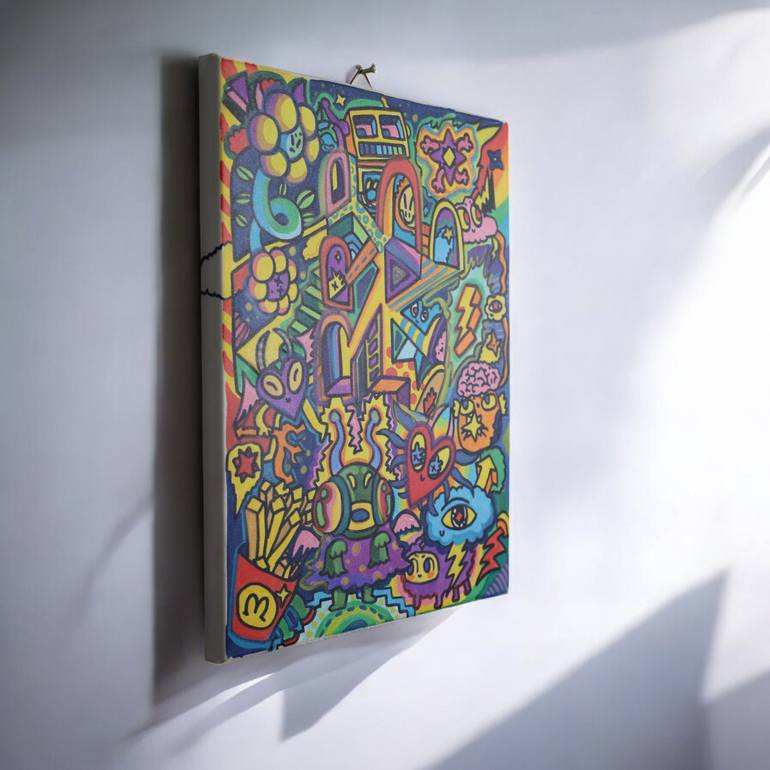 Original Abstract Pop Culture/Celebrity Painting by Tran Hoang