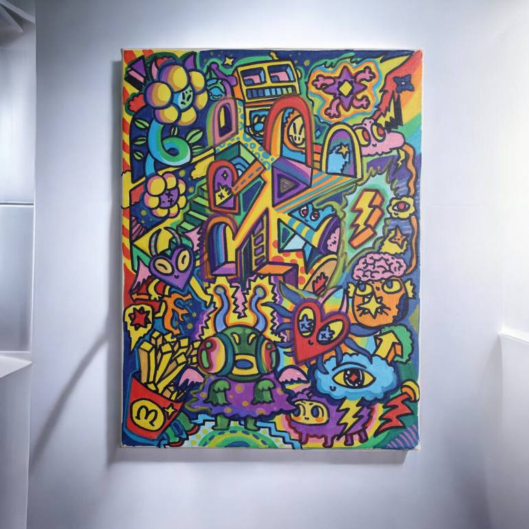 Original Abstract Pop Culture/Celebrity Painting by Tran Hoang