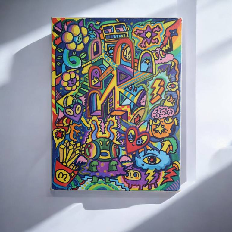 Original Abstract Pop Culture/Celebrity Painting by Tran Hoang