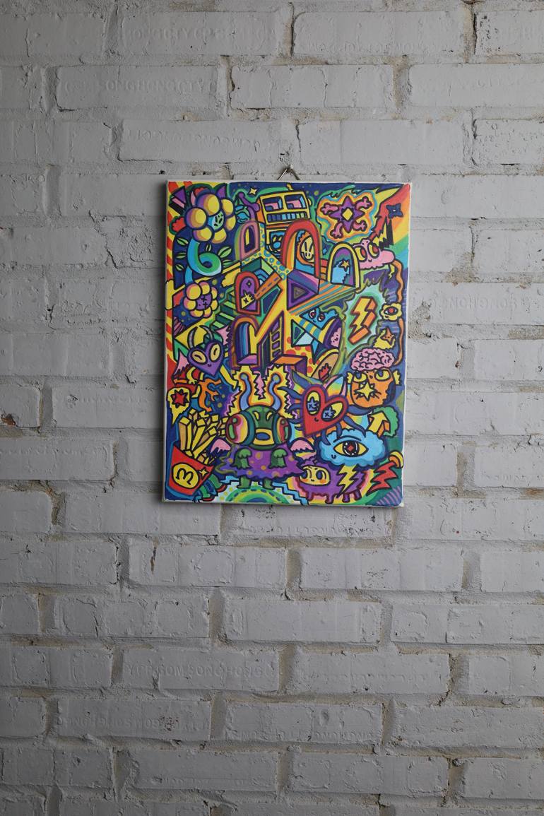 Original Abstract Pop Culture/Celebrity Painting by Tran Hoang