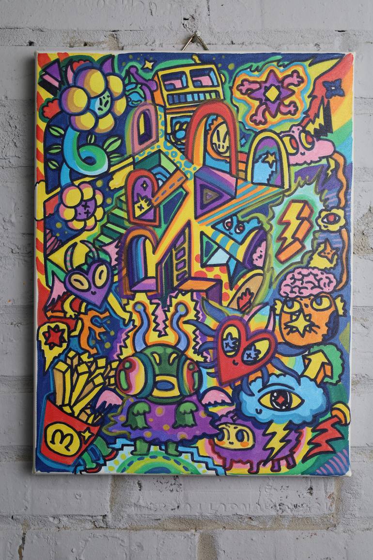 Original Abstract Pop Culture/Celebrity Painting by Tran Hoang