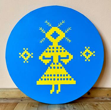 Original Symbolism Geometric Paintings by Iryna Barwa