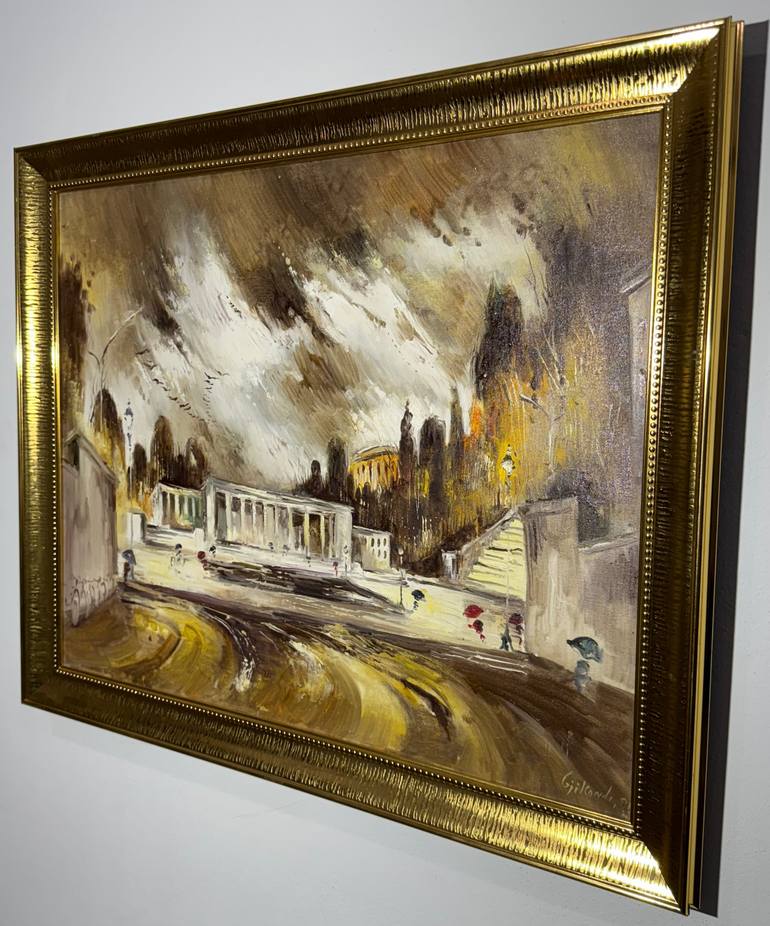 Original Impressionism Landscape Painting by Vangjel Gjikondi Art
