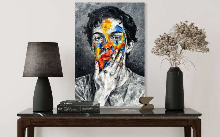Original Abstract Expressionism Abstract Painting by Zahra Mehrali-Scott