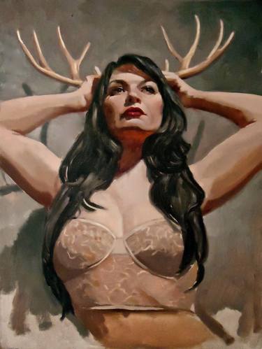 Original Figurative Portrait Paintings by Michael Foulkrod