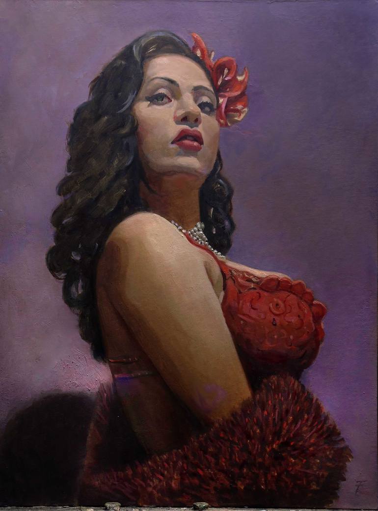 burlesque dancer art