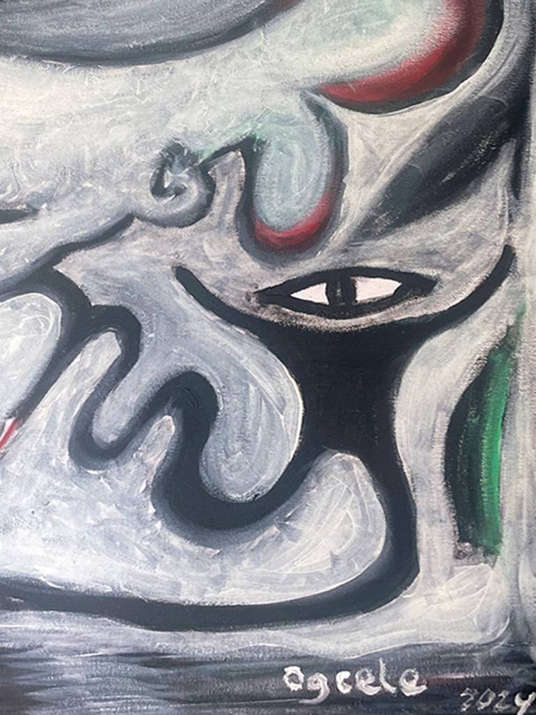 Original Conceptual Abstract Painting by Oscar Gonzalez Celemin