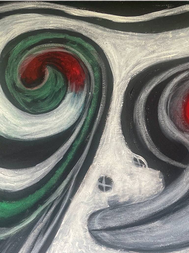 Original Conceptual Abstract Painting by Oscar Gonzalez Celemin