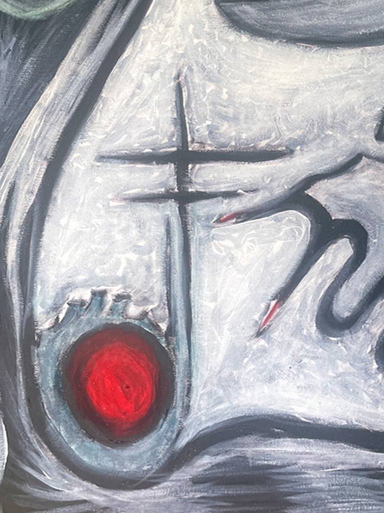 Original Conceptual Abstract Painting by Oscar Gonzalez Celemin