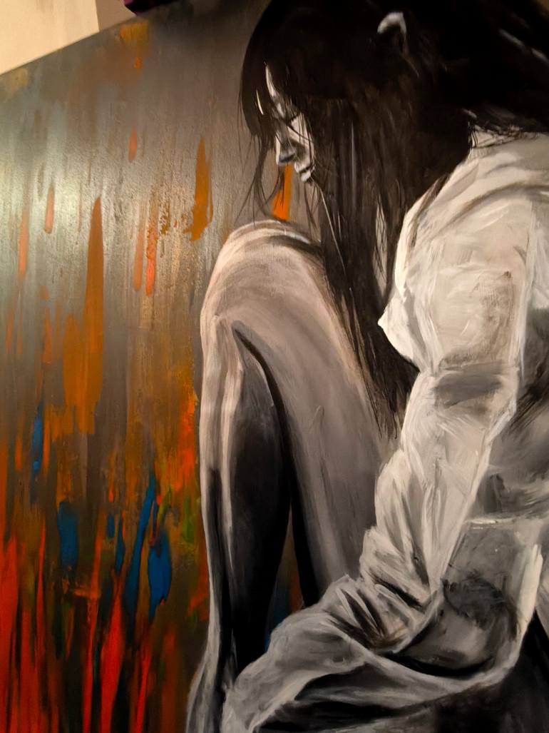 Original Abstract Expressionism Fantasy Painting by Matthias Huebner