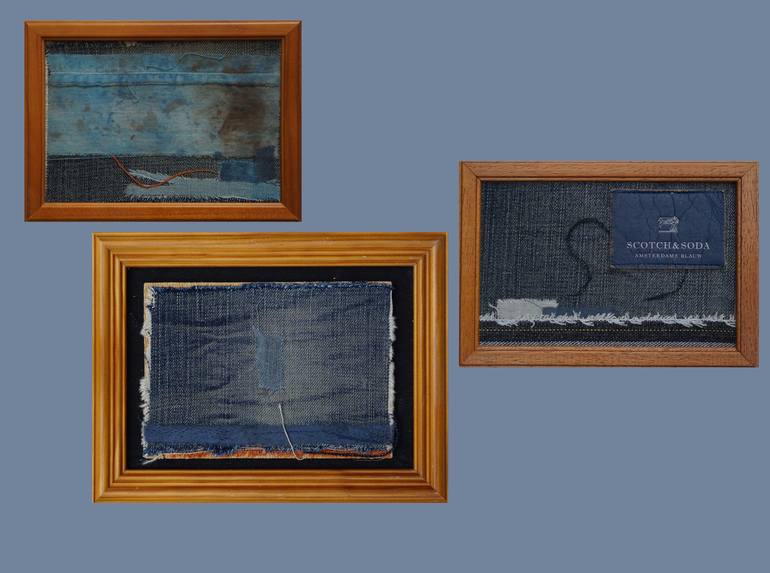 Original Minimalism Abstract Mixed Media by Hester Hoog
