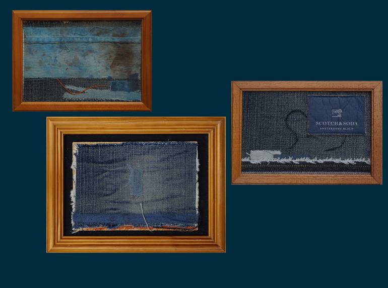 Original Minimalism Abstract Mixed Media by Hester Hoog