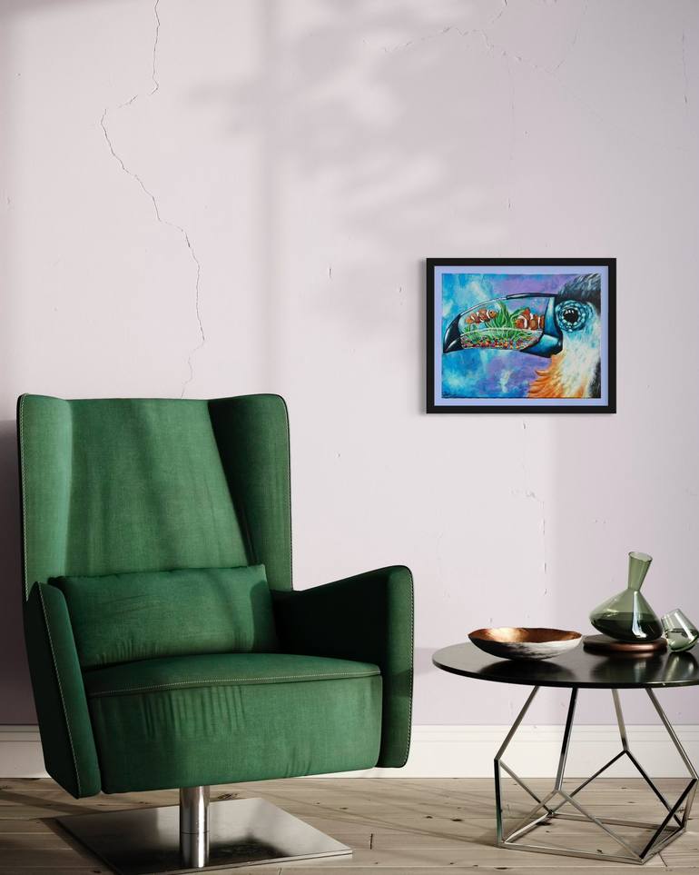 Original Contemporary Fantasy Mixed Media by Camille Girard