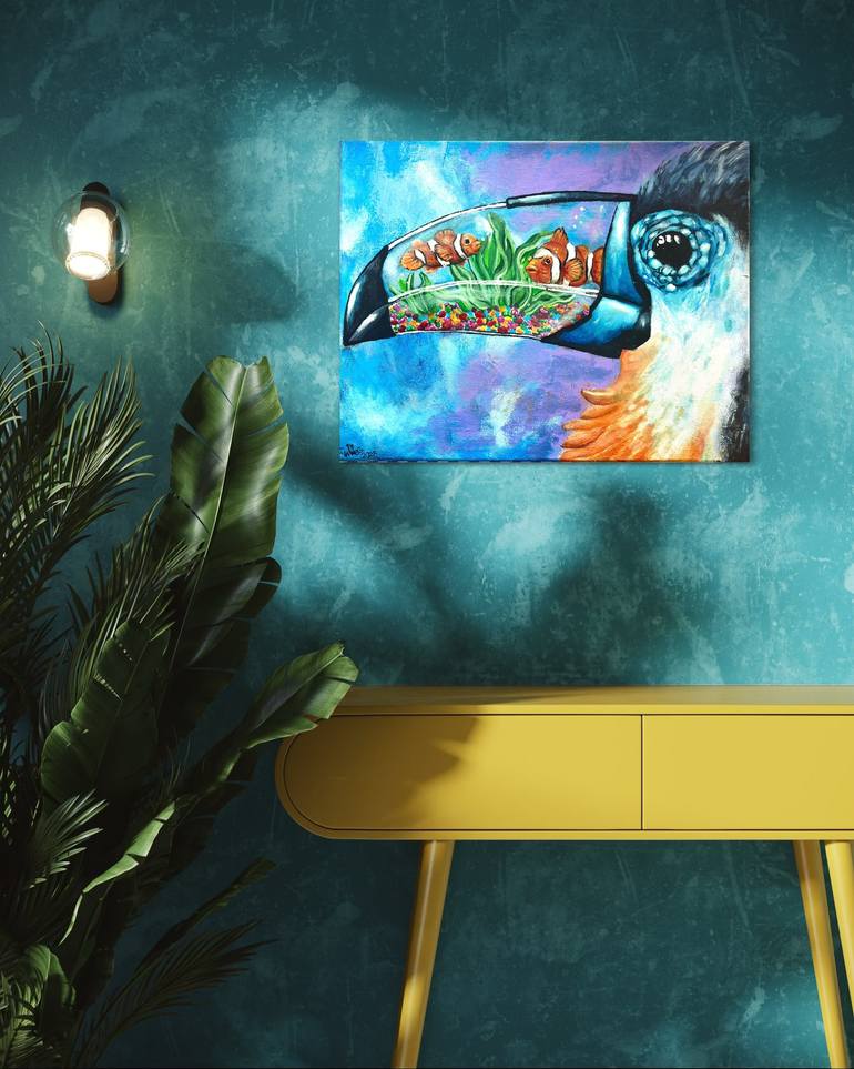 Original Contemporary Fantasy Mixed Media by Camille Girard