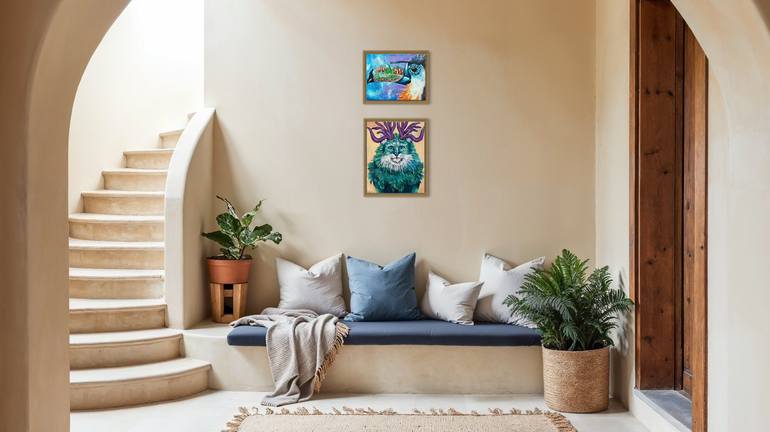 Original Contemporary Fantasy Mixed Media by Camille Girard