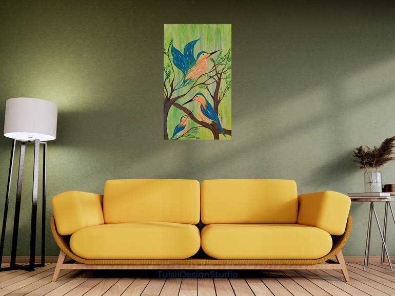 Original Minimalism Abstract Painting by Thulasi Kumar
