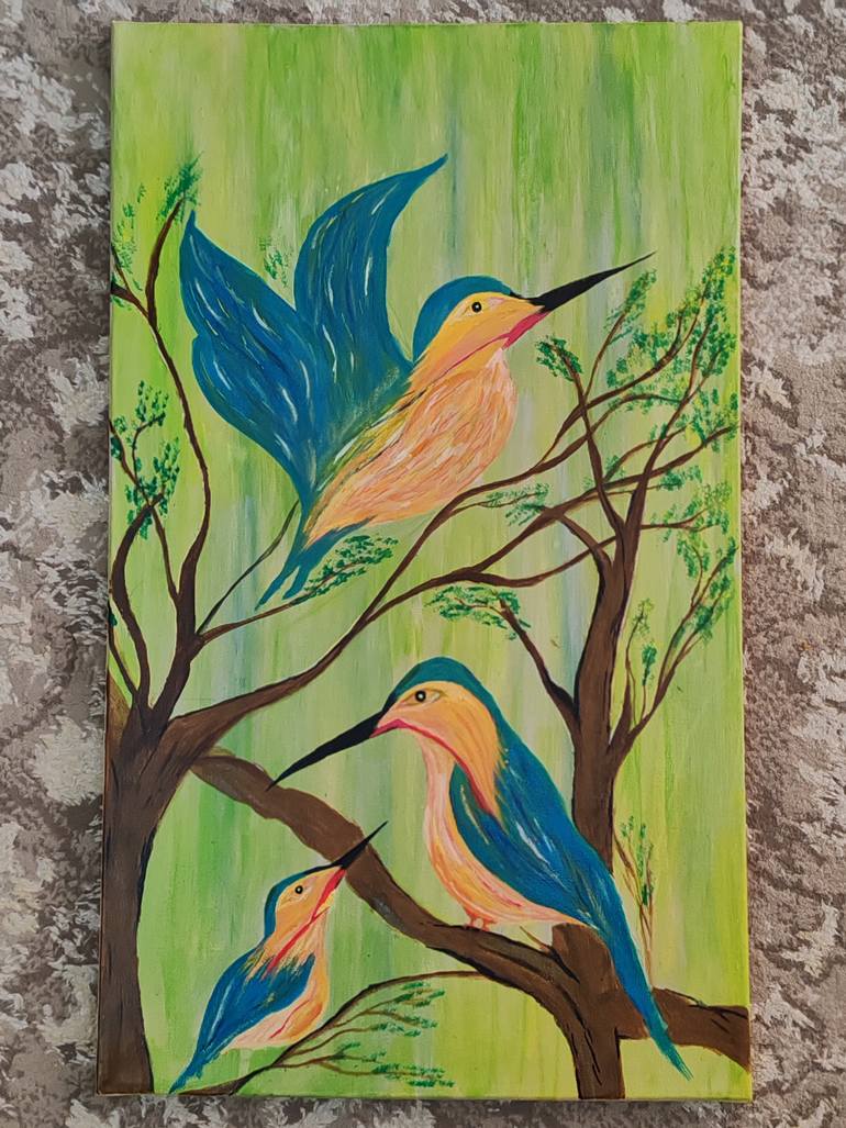Original Minimalism Abstract Painting by Thulasi Kumar