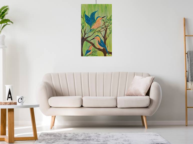 Original Minimalism Abstract Painting by Thulasi Kumar