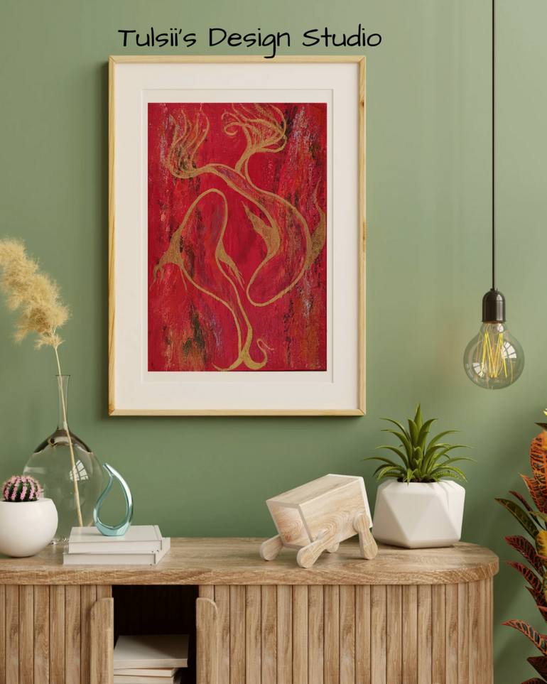 Original Abstract Expressionism Abstract Painting by Thulasi Kumar