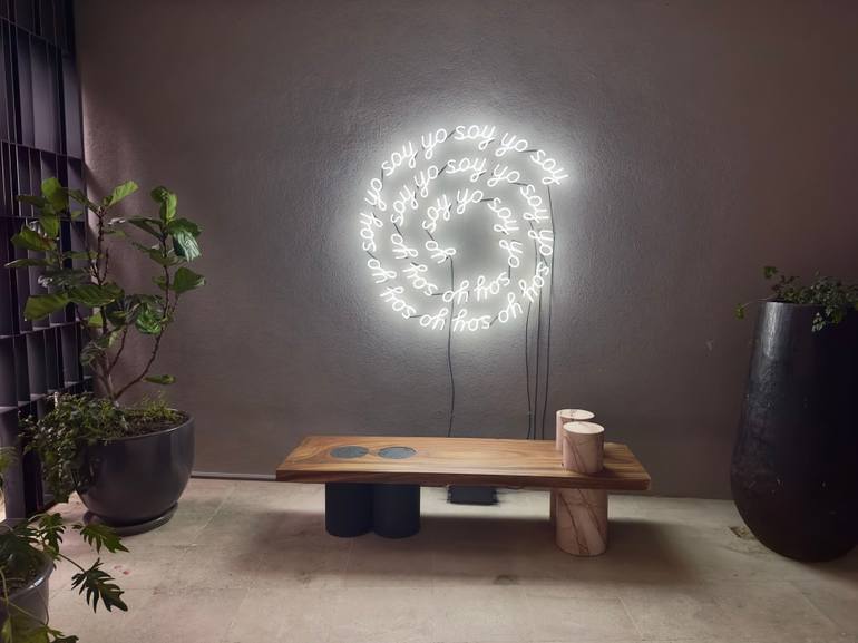 Original Contemporary Calligraphy Installation by Carla Aparicio