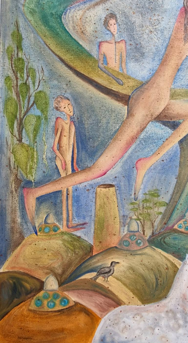 Original Contemporary People Painting by Lili Ghane