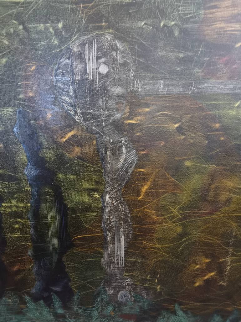 Original Abstract Expressionism Abstract Painting by Gonzalo Garcia Ramirez