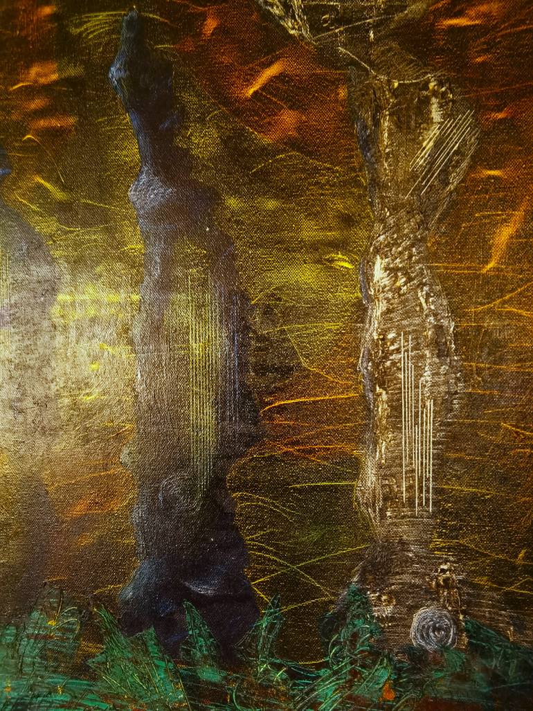 Original Abstract Expressionism Abstract Painting by Gonzalo Garcia Ramirez
