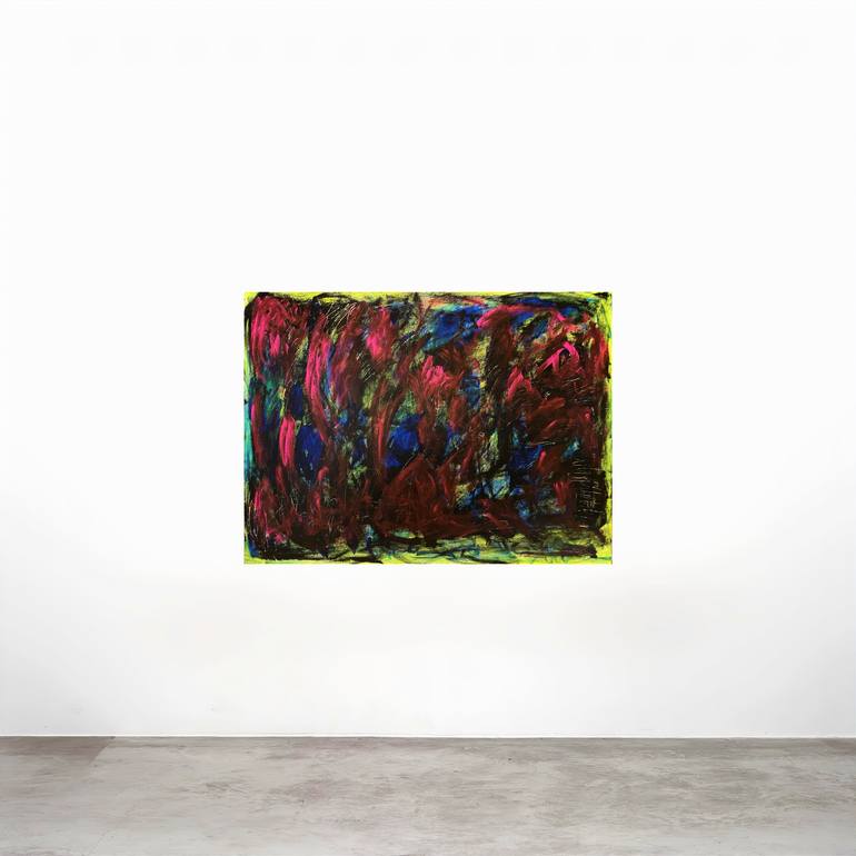 Original Abstract Expressionism Abstract Painting by Stephen Stewart