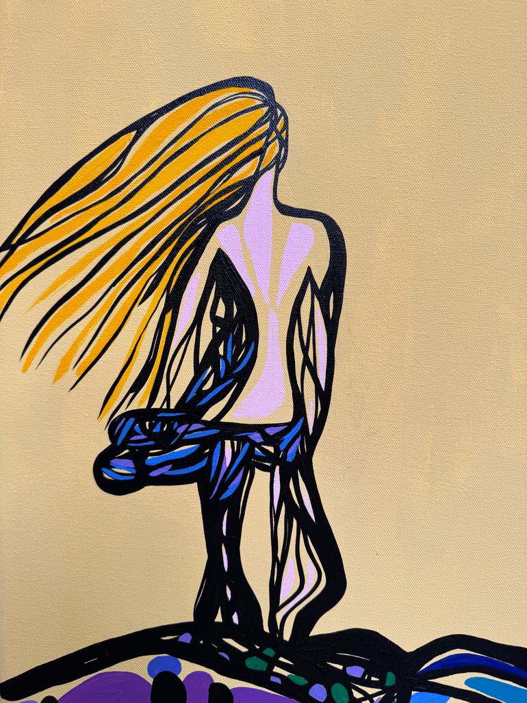 Original Figurative Abstract Painting by Amanda Charlwood