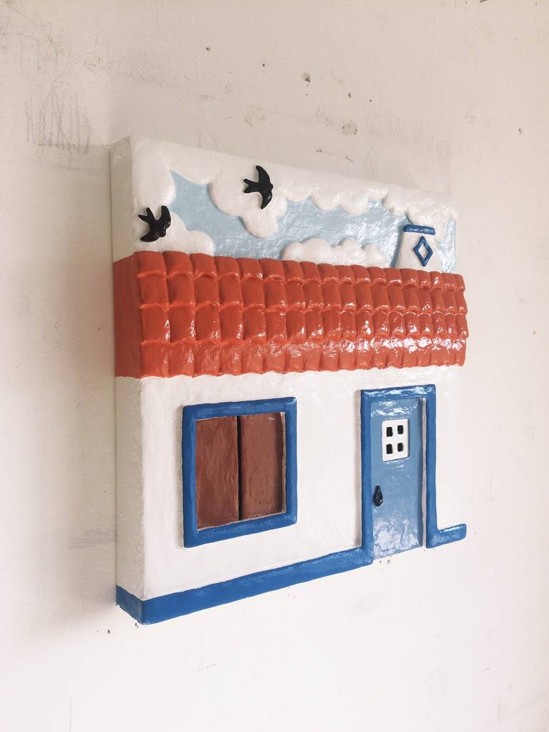 Original Geometric Architecture Painting by Hugo Castilho