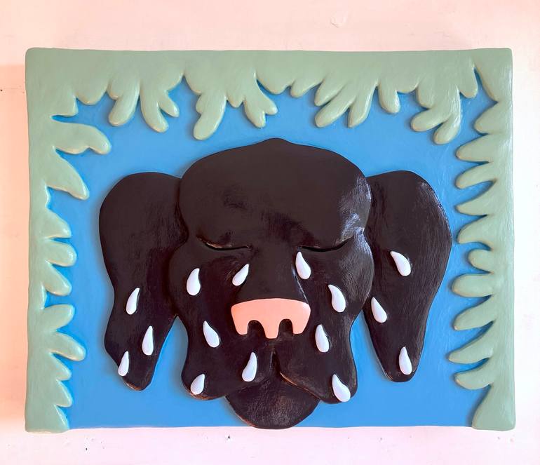 Original Dogs Mixed Media by Hugo Castilho | Expressionism Art on Canvas | I Didn't Lose, I Learned