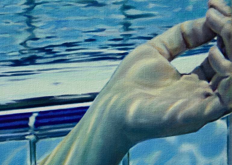 Original Photorealism Women Painting by Jean-Pierre Kunkel