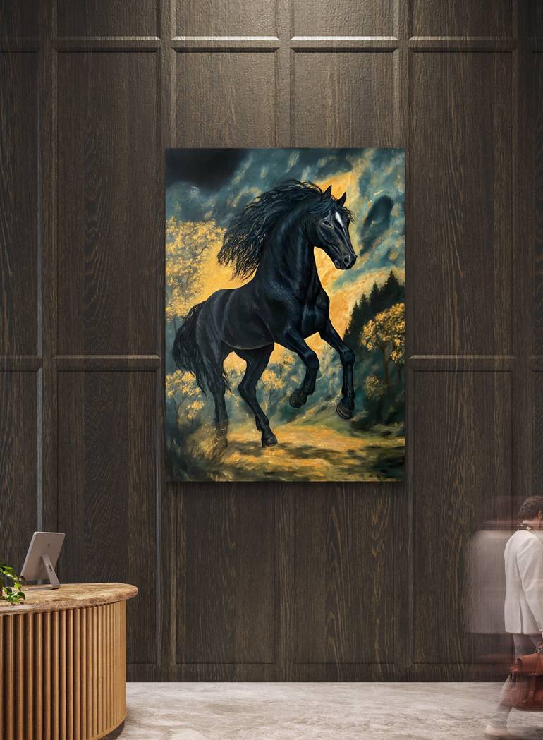 Original Contemporary Horse Painting by Francesca Dei
