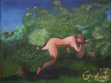Original Expressionism Nude Paintings by Andrew Gruffudd