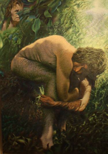 Original Realism Abstract Painting by Godfrey Blow