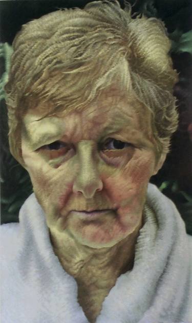 Original Realism People Painting by Godfrey Blow