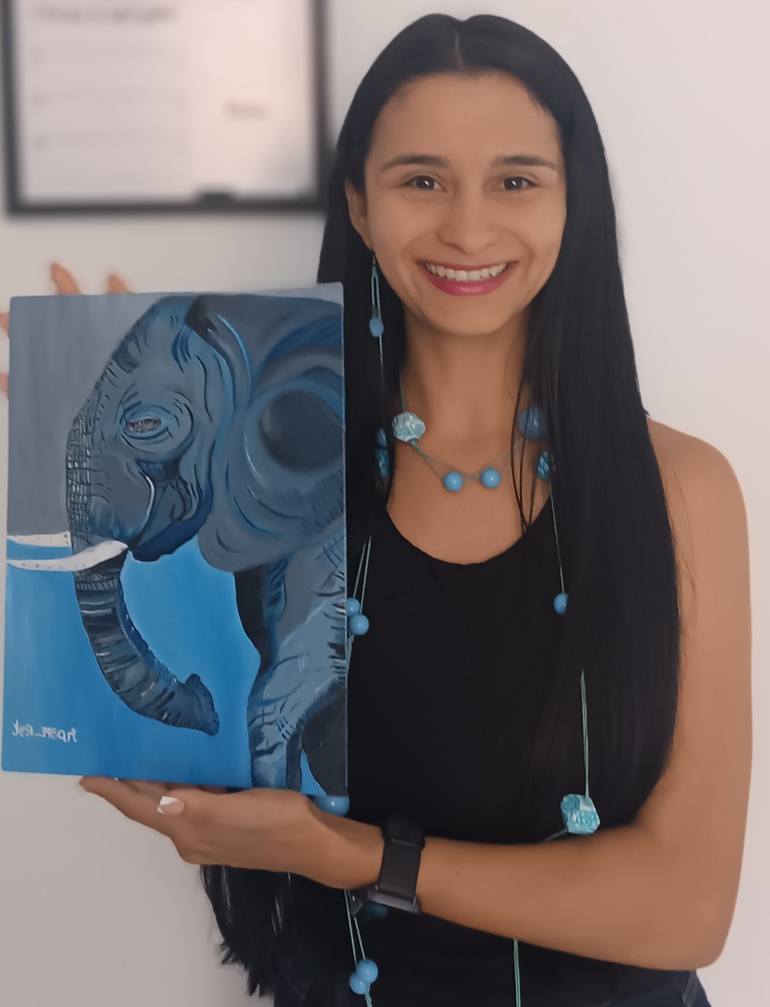Original Futurism Fantasy Drawing by Yessica Maya
