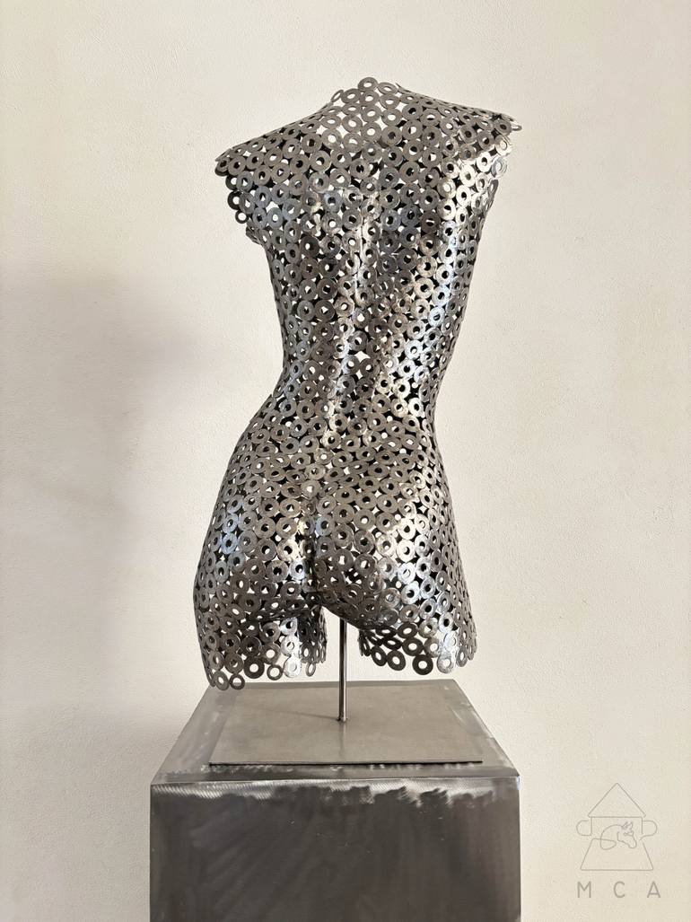 Original Art Deco Abstract Sculpture by Eduardo Eddiart