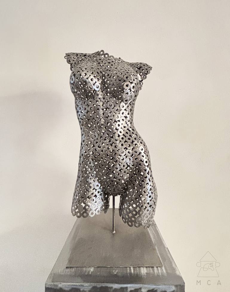 Original Art Deco Abstract Sculpture by Eduardo Eddiart