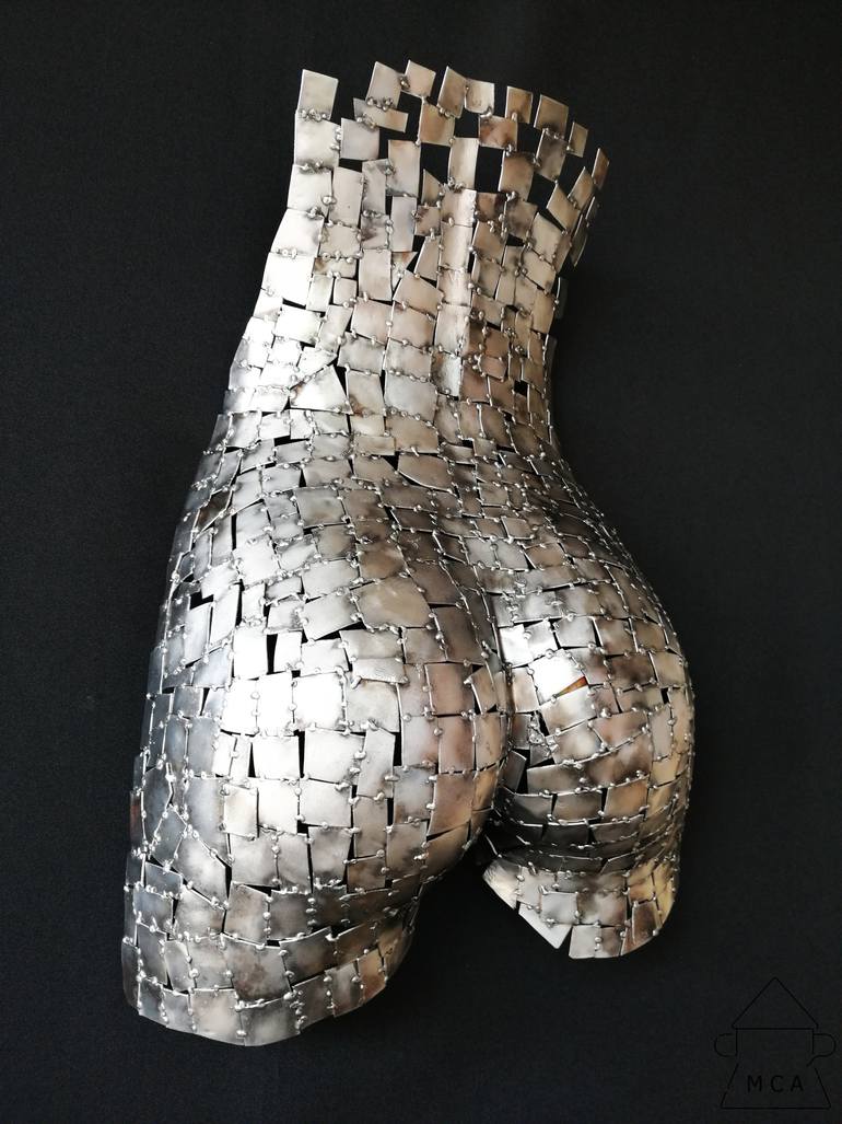 Original Art Deco Abstract Sculpture by Eduardo Eddiart