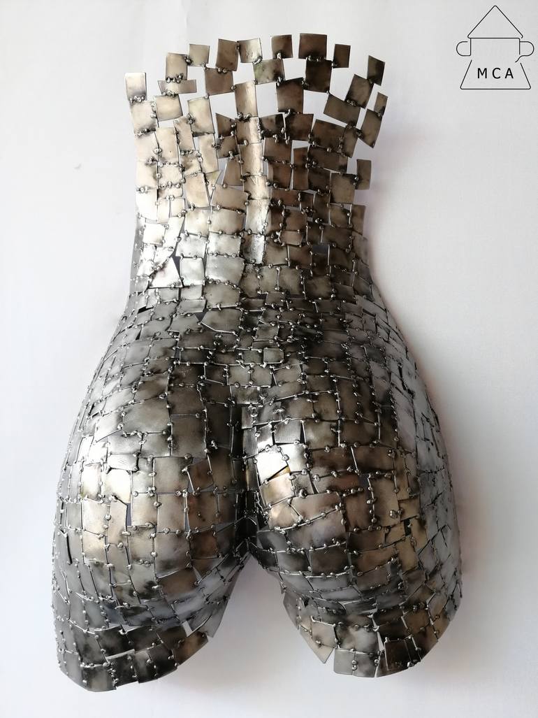 Original Art Deco Abstract Sculpture by Eduardo Eddiart